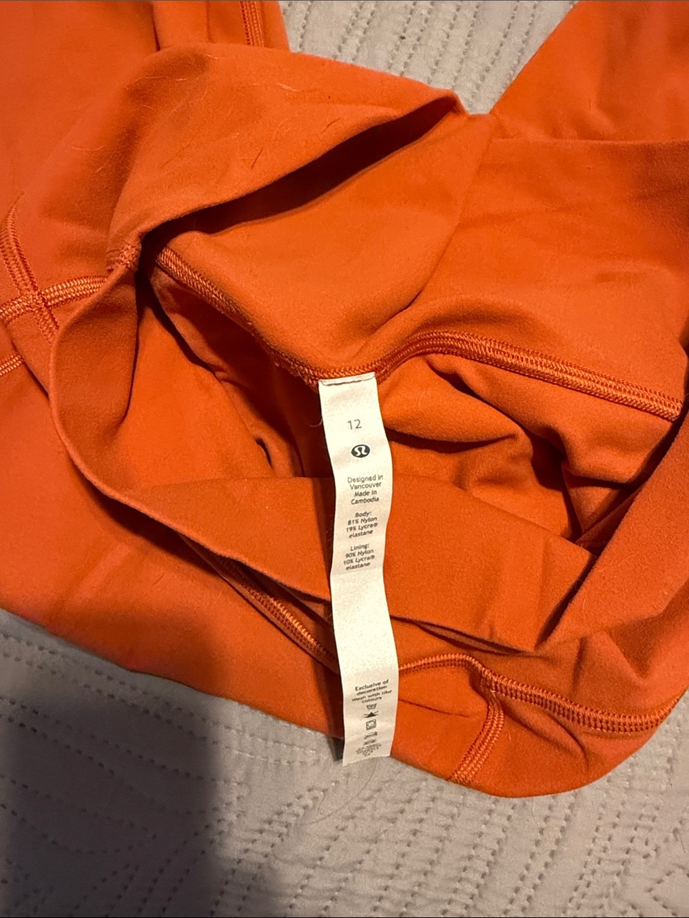 lululemon Align High-Rise Crop Leggings Size 12 Canyon Orange 23" - Picture 3 of 3